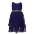Petite Adele Little Girls Royal Blue Chiffon Sequence Flower Girl Dress 2T-6 - SophiasStyle.com