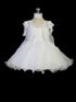 Tip Top Kids Baby Girls White Lace Vertical Embroidery Flower Girl Dress 0-24M - SophiasStyle.com