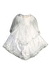 Tip Top Kids Girls White Back Train Headband Baptism Gown Outfit, Sizes 0-6 - SophiasStyle.com