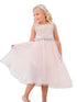 Petite Adele Baby Girls Blush Silk Rhinestone Belt Flower Girl Dress 6-24M - SophiasStyle.com