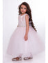 Petite Adele Baby Girls Blush Silk Rhinestone Belt Flower Girl Dress 6-24M - SophiasStyle.com