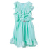 Petite Adele Little Girls Mint Tiered Chiffon Ruffled Easter Dress 2-6 - SophiasStyle.com