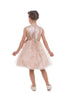 Petite Adele Big Girls Champagne Sequin Bow Junior Bridesmaid Dress 8-12 - SophiasStyle.com