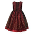 Petite Adele Big Girls Burgundy Taffeta Mesh Sequined Occasion Dress 8-12 - SophiasStyle.com
