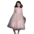 Petite Adele Big Girls Blush Beads Embroidery Luxurious Flower Girl Dress 8-12 - SophiasStyle.com