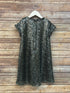 Little Girls Gray Sparkle Sequin Katy Short Sleeve Shift Party Dress 2-6 - SophiasStyle.com
