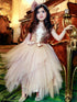 Petite Adele Little Girls Champagne Sequin Multi Tiered Special Occasion Dress 2-6 - SophiasStyle.com