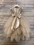 Petite Adele Big Girls Champagne Sequin Multi Tiered Special Occasion Dress 8-12 - SophiasStyle.com