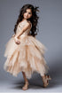 Petite Adele Big Girls Champagne Sequin Ruffle Tiered Lola Special Occasion Dress 8-12 - SophiasStyle.com