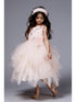 Petite Adele Little Girls Blush Sequin Tiered Sonia Flower Girl Dress 2-6 - SophiasStyle.com