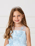 Tip Top Kids Girls Silver Rhinestone Petals Tiara - SophiasStyle.com