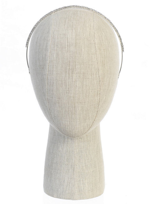 Tip Top Kids Girls Silver Rhinestone Band Tiara - SophiasStyle.com