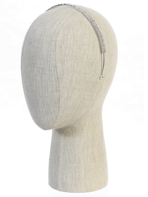 Tip Top Kids Girls Silver Rhinestone Band Tiara - SophiasStyle.com