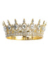 Tip Top Kids Girls Multi Color Oversized Crystal Royal Wedding Pageant Tiara - SophiasStyle.com