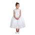 Just Kids Little Girls White Embroidered Flower Adorned Easter Dress 2T-6 - SophiasStyle.com