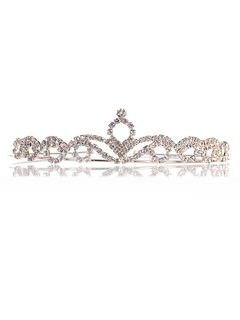 Tip Top Kids Girls Multi Color Central Crystal Delicate Wedding Tiara - SophiasStyle.com