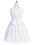 Girls Flower Waist Chiffon Flower Girl Dress 2-14 - SophiasStyle.com