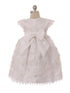 Rainkids Baby Girls White Floral Embroidered Bonnet Baptism Gown 6-12M - SophiasStyle.com