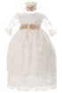 Rain Kids Baby Girls Multi Color 2 Pcs Flower Lace Headband Baptism Dress 3M-3T - SophiasStyle.com