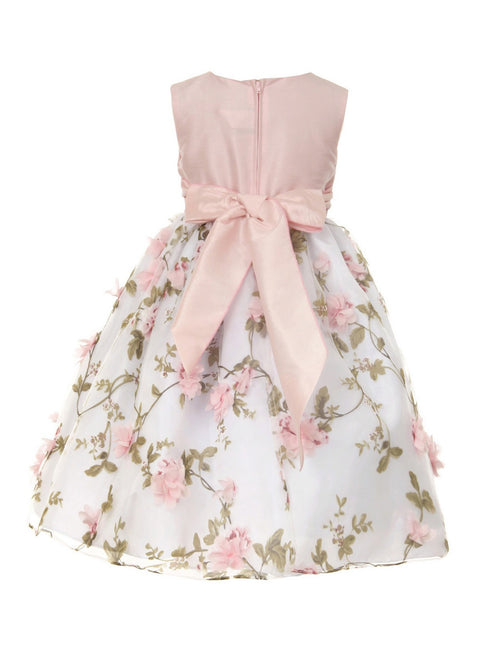 Just Kids Girls Multi Color Floral Print Easter Flower Girl Dress 2T-14 - SophiasStyle.com