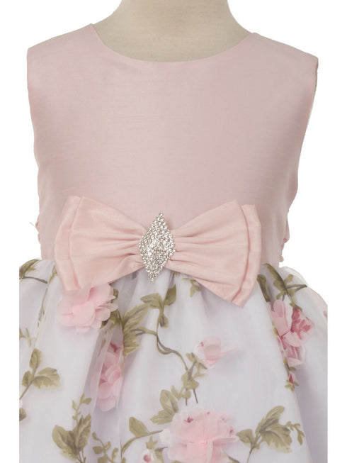 Just Kids Girls Multi Color Floral Print Easter Flower Girl Dress 2T-14 - SophiasStyle.com