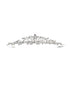 Girls Silver Tone Crystal Adorned Scroll Stylish Flower Girl Pageant Tiara - SophiasStyle.com