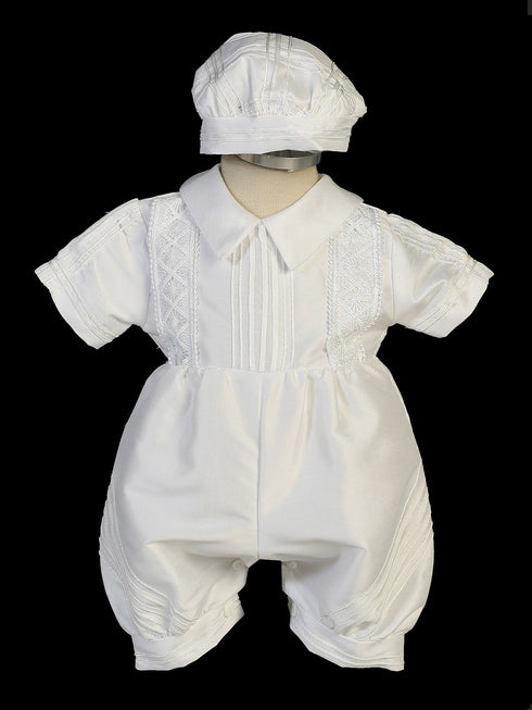 Baby Boys White Sotana Priest's Cassock Ropone Style Christening Outfit 3-24M - SophiasStyle.com