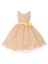 Big Girls Multi Color Butterfly Burnout Organza Plus Size Dress 14.5-20.5 - SophiasStyle.com