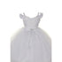 Rain Kids Little Girls White Organza Tulle Baptism Cape Dress 2T-6 - SophiasStyle.com