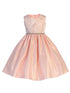 Just Kids Little Girls Blush Shiny Flared Easter Flower Girl Dress 2T-6 - SophiasStyle.com
