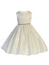 Crayon Kids Big Girls Ivory Glitter Trim Adorned Junior Bridesmaid Dress 7-12 - SophiasStyle.com