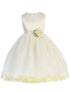 Crayon Kids Big Girls Ivory Floating Petals Junior Bridesmaid Dress 7-12 - SophiasStyle.com