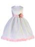 Crayon Kids Baby Girls White Pink Floating Petals Flower Girl Dress 6-24M - SophiasStyle.com
