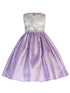 Crayon Kids Big Girls Lilac Scalloped Trim Easter Junior Bridesmaid Dress 7-12 - SophiasStyle.com