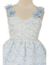 Crayon Kids Girls Multi Color Floral Appliques Lace Flower Girl Dress 2T-14 - SophiasStyle.com