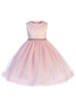 Just Kids Little Girls Pink Sparkle Trim Easter Flower Girl Dress 2T-6 - SophiasStyle.com