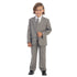Little Boys Light Gray Jewels & Gents Jacket Vest Shirt Tie Pants 5 Pc Suit 2T-7 - SophiasStyle.com
