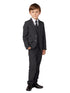 Tip Top Kids Little Boys Dark Gray Slim Fit Jacket Vest Pants Suit 6-24M - SophiasStyle.com