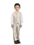 Stylish Slim Fit 5 Pieces Jacket Vest Pants Suit for Boys, Sizes 2T-7 - SophiasStyle.com
