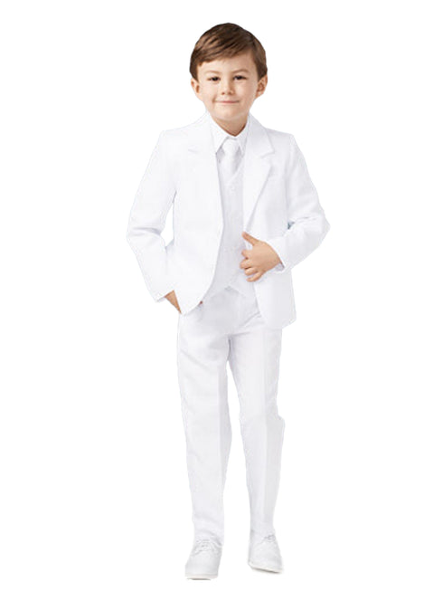 Stylish Slim Fit 5 Pieces Jacket Vest Pants Suit for Boys, Sizes 8-20 - SophiasStyle.com