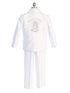 Tip Top Kids Little Boys White Mi Bautizo Christening Baptism Suit 5-7 - SophiasStyle.com