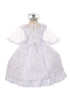 Rain Kids Baby Girls White Guardian Angel Organza Cape Baptism Dress 6-12M - SophiasStyle.com