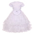 Rainkids Baby Girls White Rhinestones Virgin Mary Embroidery Baptism Dress 6-12M - SophiasStyle.com
