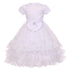 Rainkids Little Girls White Rhinestones Virgin Mary Embroidery Baptism Dress 2-6 - SophiasStyle.com