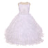 Rainkids Little Girls White Rhinestones Virgin Mary Embroidery Baptism Dress 2-6 - SophiasStyle.com