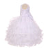 Rainkids Little Girls White Rhinestones Virgin Mary Embroidery Baptism Dress 2-6 - SophiasStyle.com