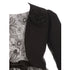 Kids Dream Little Girls Black Rosette Accented Satin Long Sleeve Bolero 2-6 - SophiasStyle.com