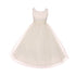 Kids Dream Big Girls Ivory Tulle Satin Sash Bow Junior Bridesmaid Dress 8-14 - SophiasStyle.com