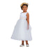 Kids Dream Little Girls Ivory Champagne Satin Sash Bow Flower Girl Dress 2-6 - SophiasStyle.com