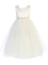 Kids Dream Little Girls Ivory Bead Adorned Sleeveless Flower Girl Dress 2-6 - SophiasStyle.com
